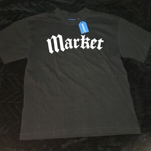 Market Studios Black Graphic Men's Designer Tee Size XL